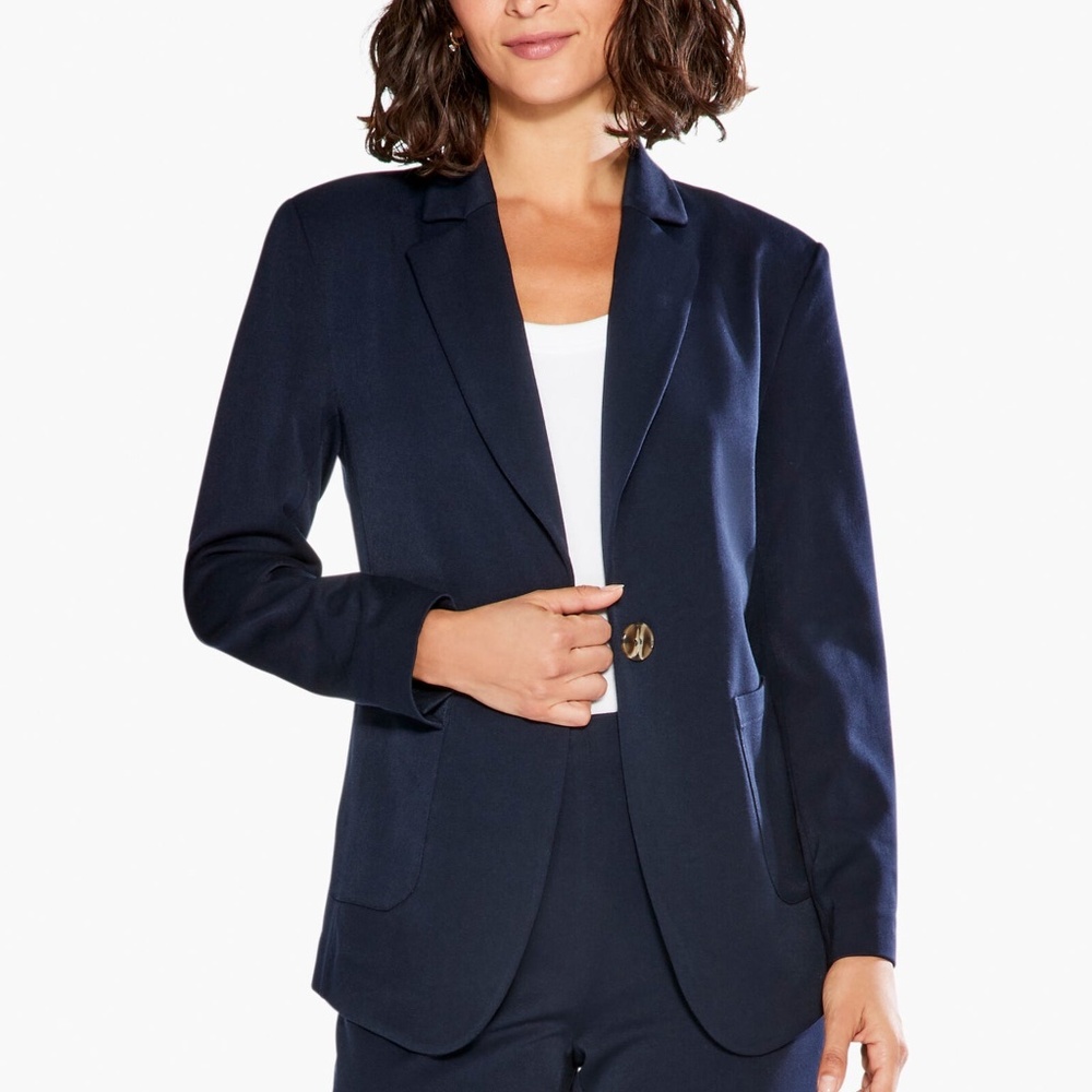 NWT NIC+ZOE Work It Blazer | Dark Indigo | Size 4